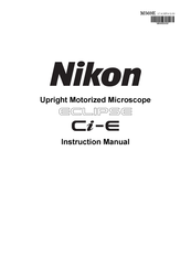 Nikon Eclipse Ci-E Instruction Manual