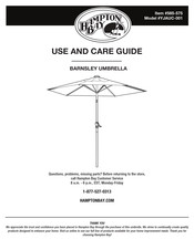 HAMPTON BAY BARNSLEY YJAUC-001 Use And Care Manual