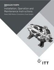 ITT Goulds Pumps 3500 Installation, Operation And Maintenance Instructions
