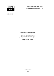 VIBROBIT 100 Operation And Maintenance Manual