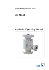 KSB MIL 90000 Installation & Operating Manual