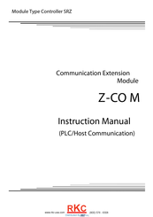 RKC INSTRUMENT Z-COM Instruction Manual
