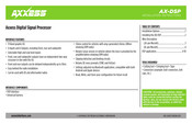 Axxess AX-DSP Instruction Manual
