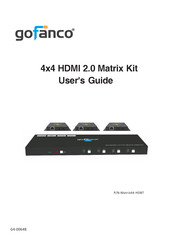 gofanco Matrix44-HDBT User Manual
