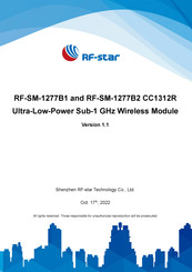 RF-Star RF-SM-1277B2 CC1312R Manual