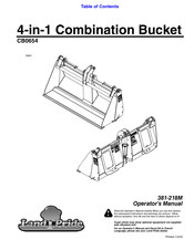 Land Pride CB0654 Operator's Manual