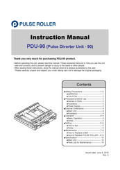 Pulseroller PDU-90 Instruction Manual