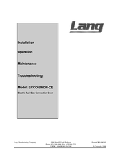 Lang ECCO-LMDR-CE Installation Manual