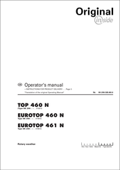 Poettinger TOP 460 N Operator's Manual
