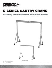 Spanco 2AW1014 Assembly And Maintenance Instruction
