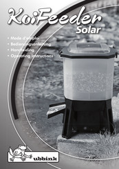 ubbink KoiFeeder Solar Operating Instructions Manual