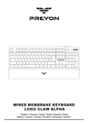 PREYON LONG CLAW ALPHA User Manual