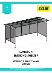 IAE LONGTON SMOKING SHELTER Assembly & Maintenance Manual