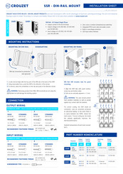 Crouzet GNR+ Installation Sheet