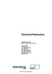 MTU Detroit Diesel 8V 183 TC Technical Publication