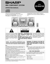 Sharp CP-BA2100 Operation Manual