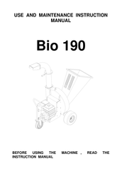 Caravaggi Bio 190 Use And Maintenance Instruction Manual