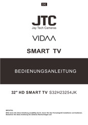jtc VIDAA S32H23254JK Instruction Manual