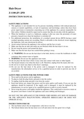 SAPIRHOME Z-1100-JPD Instruction Manual