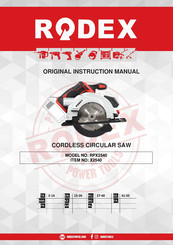 RODEX RPX2540 Original Instruction Manual