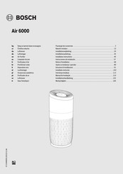 Bosch Air 6000 Installation Instructions Manual