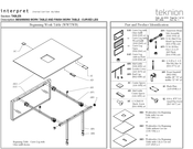 Teknion INTERPRET WORK TABLE Installation Manuals
