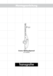 Hans Grohe Croma 100 Duschpaneel 27105000 Installation Manual
