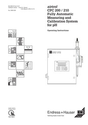 Endress+Hauser airtrol CPC 210 Operating Instructions Manual