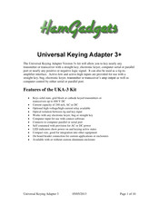 HamGadgets Universal Keying Adapter 3+ Manual