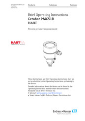Endress+Hauser HART PMC51B Brief Operating Instructions