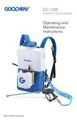 Goodway COILPRO CC-100 Operating And Maintenance Instructions Manual