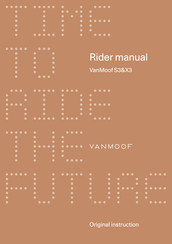 VANMOOF X3 Manual