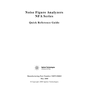 Agilent Technologies NFA Series Quick Reference Manual