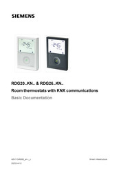 siemens rdg100kn termostato con comunicaciones knx ca 230v para unidades de  fan coil y aplicaciones universales