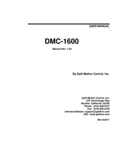 Galil Motion Control DMC-1600 Series User Manual