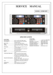 Numark CDN-88 Service Manual