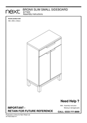Next BRONX A77423 Assembly Instructions Manual