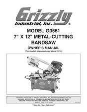 Grizzly G0561 Owner's Manual