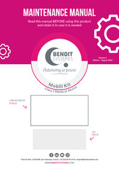 BENOIT SYSTEMS Mobili Kit Maintenance Manual