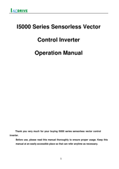 IACDRIVE I50045G0055P43A Operation Manual