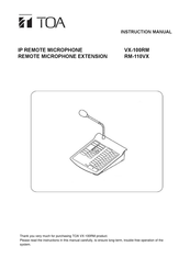Toa VX-100RM Instruction Manual
