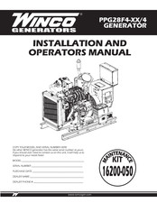 Winco PPG28F4 Installation And Operator's Manual