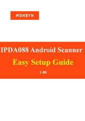 MUNBYN IPDA088 Easy Setup Manual
