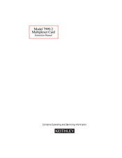 Keithley 7999-2 Instruction Manual