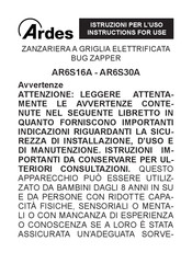 ARDES AR6S30A Instructions For Use Manual
