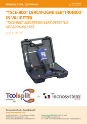 Tecnosystemi Toolsplit TSCE-900 User Manual