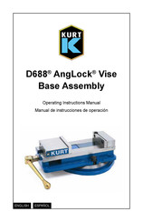 Kurt D688 AngLock Vise Base Assembly Operating Instructions Manual