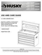 Husky 794768 Use And Care Manual