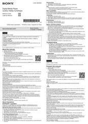 Sony YY1302B1 Reference Manual