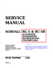 Du Pont SORVALL RC-5 Service Manual